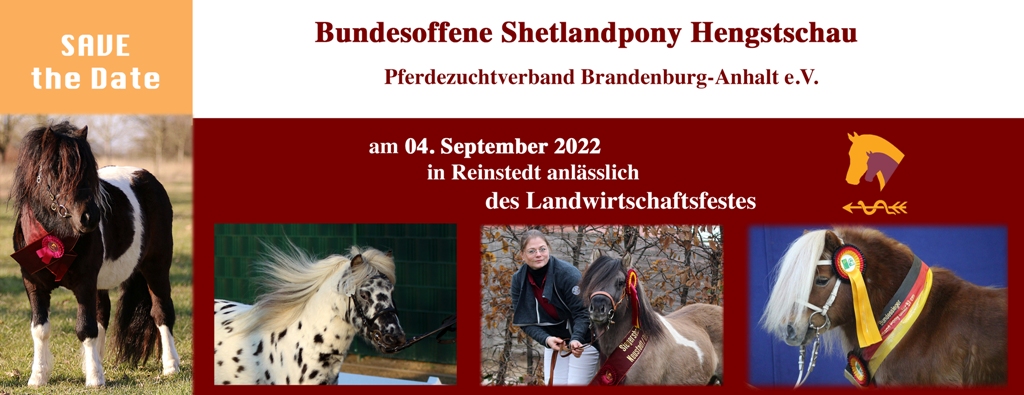 Banner bundesoffene Shetlandponyhengstschau Reinstedt 04 2022